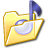 an upwards folder containing a music note