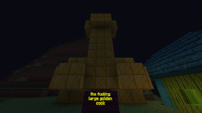 the fucking large golden cock